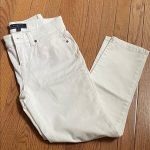 Talbots Women’s White Simply Flattering Crop Jeans